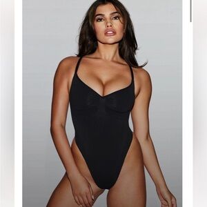 SKIMS Black Shapewear Bodysuit